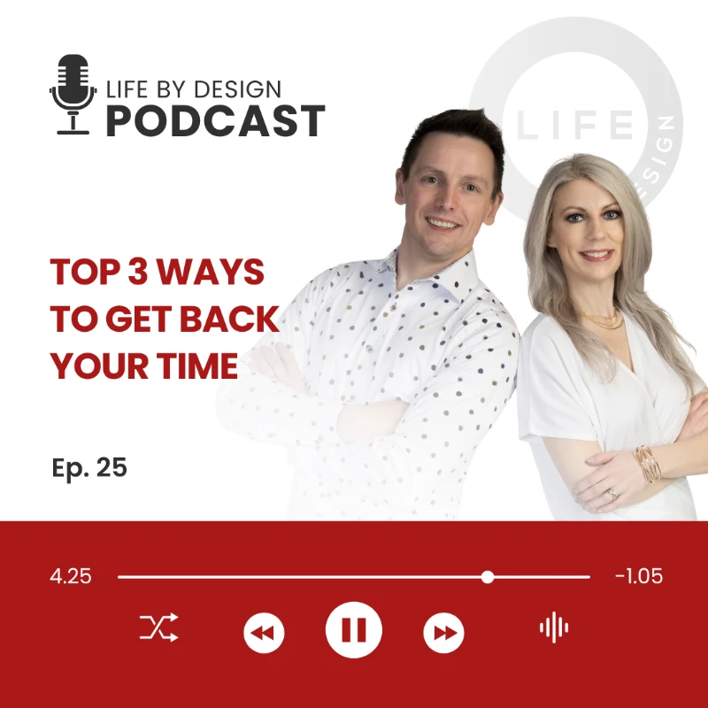 Life by Design Podcast Ep. 25: Top 3 ways to get back your time